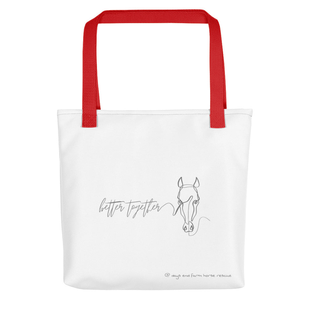 Allover Horse Graphic Tote Bag