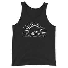 Load image into Gallery viewer, We Rise By Working Together Unisex Tank Top